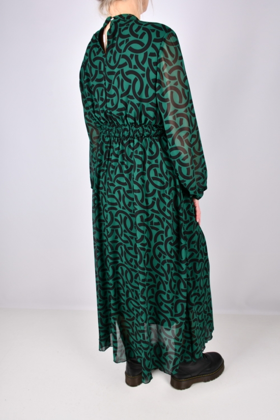 Платье женское (цв.зелёный) шифоновое "QIANZHIDU" Размеры в наличии : 50, 52, 54, 56, 58 арт.EL15951885