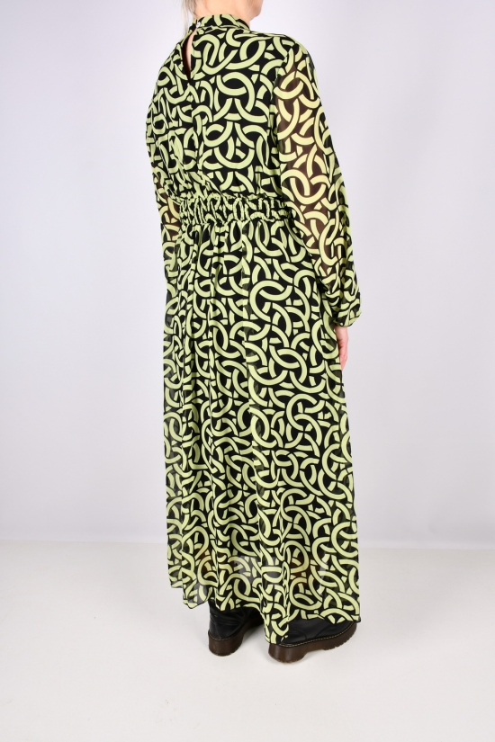 Сукня жіноча (кол. салатовий) шифонова "QIANZHIDU" Розміри в наявності : 52, 54, 56, 58 арт.EL15951885