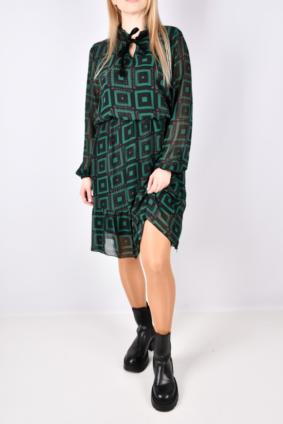 Сукня жіноча (кол. зелений) шифонова "QIANZHIDU" Розміри в наявності : 42, 44, 46, 48, 50 арт.EL16051890