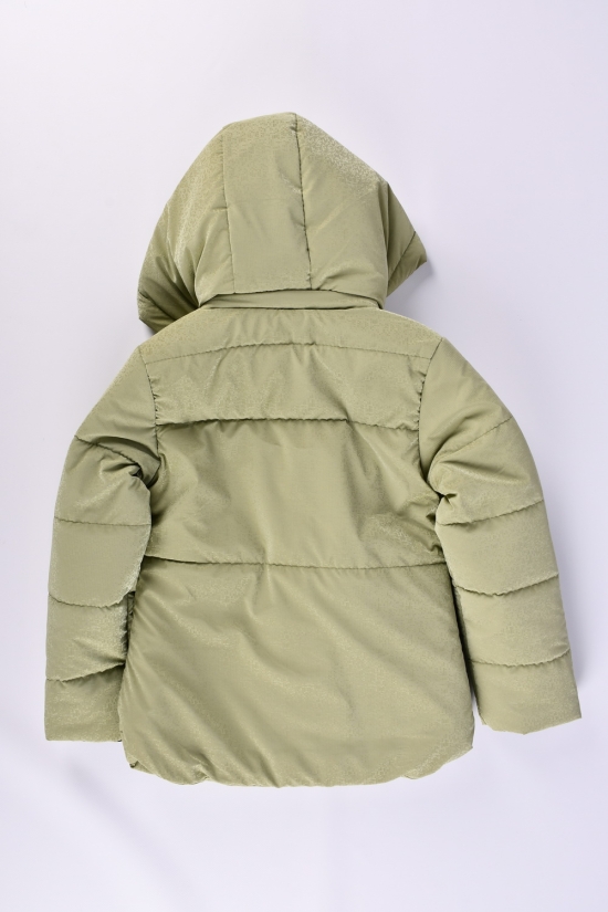 Куртка для девочки (цв.мяты) демисезонная из водоотталкивающей ткани Рост в наличии : 116, 122, 128, 134 арт.05