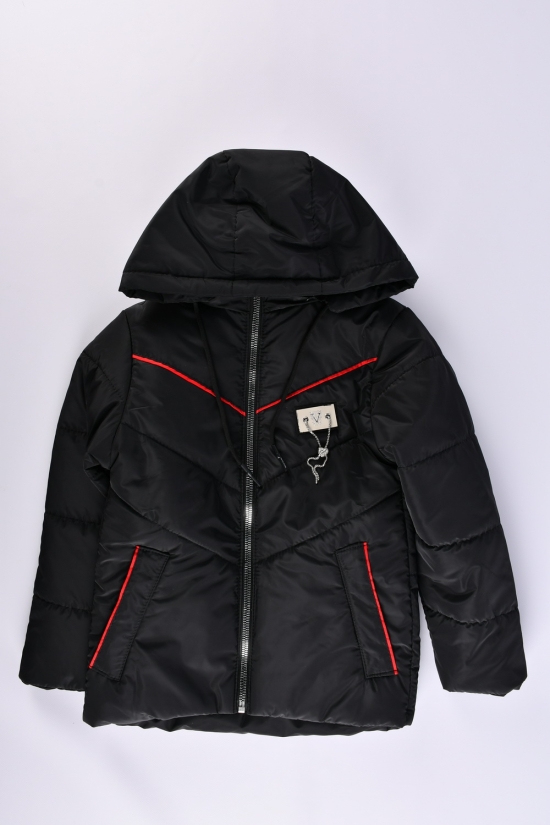 Куртка для девочки (цв.чёрный) демисезонная из плащёвки Рост в наличии : 128, 134, 140, 146, 152 арт.05