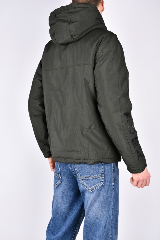 Куртка чоловіча демісезонна (кол. хакі) з плащівки Розміри в наявності : 48, 50, 52, 56 арт.242