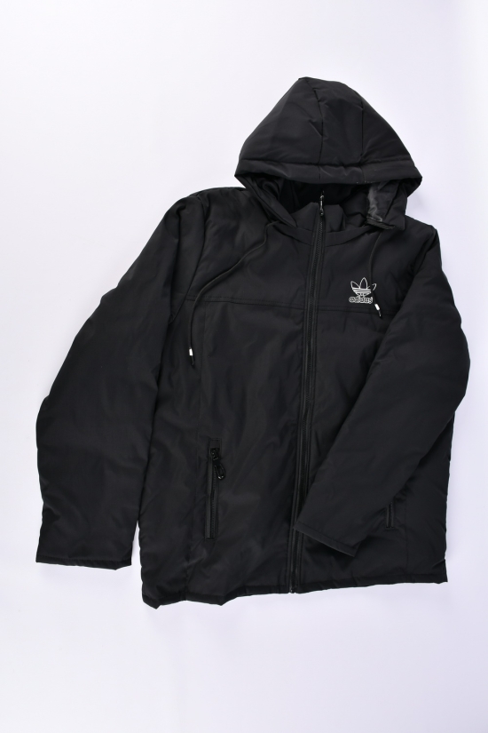 Куртка мужская демисезонная (цв.чёрный) из плащёвки Размеры в наличии : 54, 58, 60, 62 арт.08