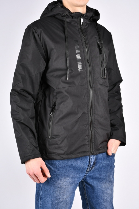 Куртка чоловіча демісезонна (кол. чорний) з плащівки Розміри в наявності : 48, 50, 52, 54, 56 арт.241
