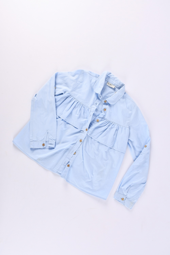 Блуза для девочки (цв.голубой) Рост в наличии : 116 арт.1254