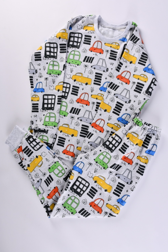 Піжама для хлопчика (колір сірий) (тканина інтерлок) розмір 134-140 арт.228334