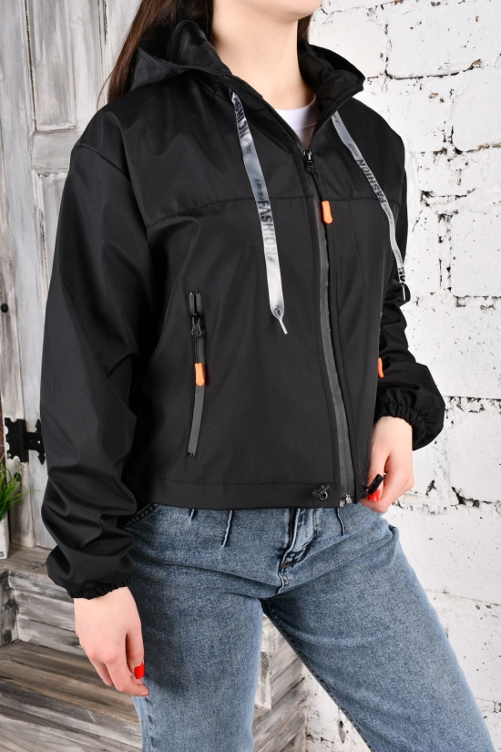 Куртка женская (цв.черный) демисезонная из плащевки "Asist" Размеры в наличии : 42, 44, 46 арт.10025