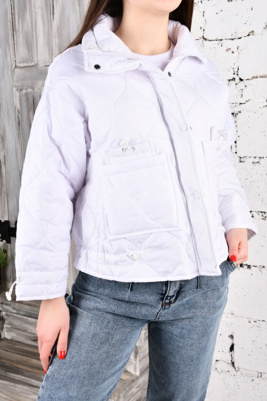 Куртка жіноча (кол. білий) демісезонна з плащової тканини "Asist" Розміри в наявності : 42, 44, 46 арт.329