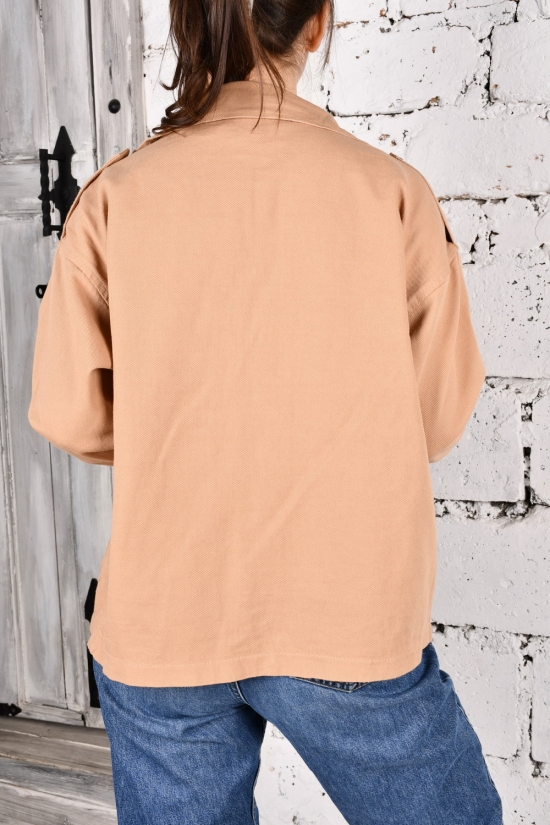 Рубашка женская котоновая (цв.капучино) "Asist" Размеры в наличии : 42, 44, 46 арт.3928