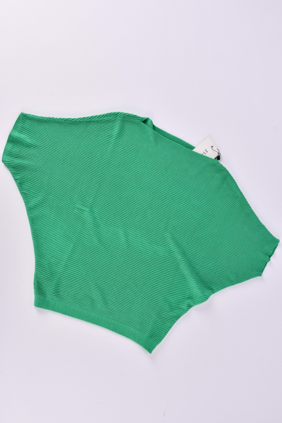 Блузка женская (цв.зеленый) тонкой вязки 
