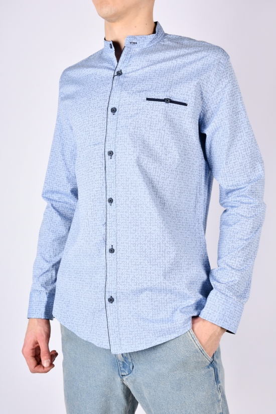 Рубашка мужская Slim Fit (цв.голубой) стрейчевая "G-PORT" Размеры в наличии : 46, 48, 50, 52, 54 арт.180