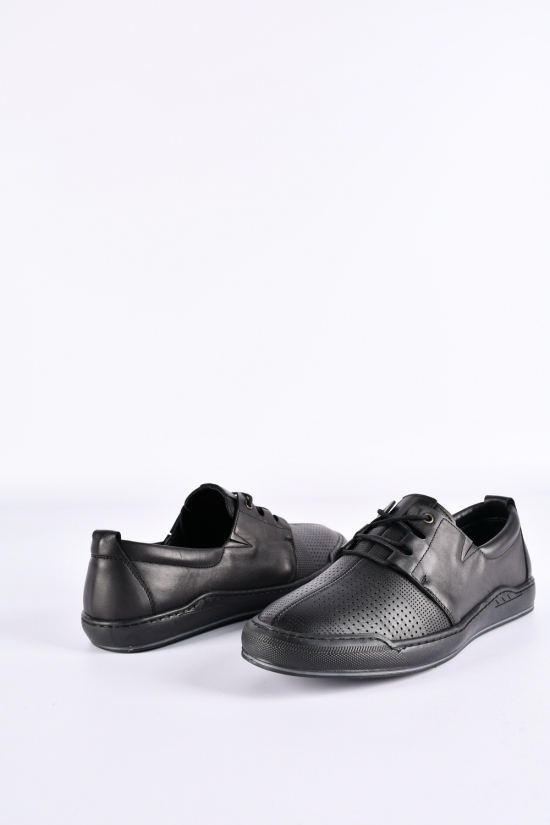 Чоловічі туфлі з натуральної шкіри (кол. чорний) "TKN" Розміри в наявності : 40, 41, 42, 43 арт.CLT1984-1