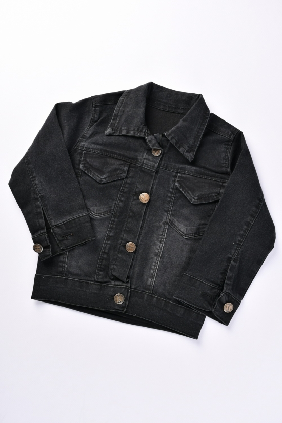 Пиджак для мальчика (цв.чёрный) стрейчевый "Wiva life" Рост в наличии : 128, 134, 140, 146, 152 арт.1511-2