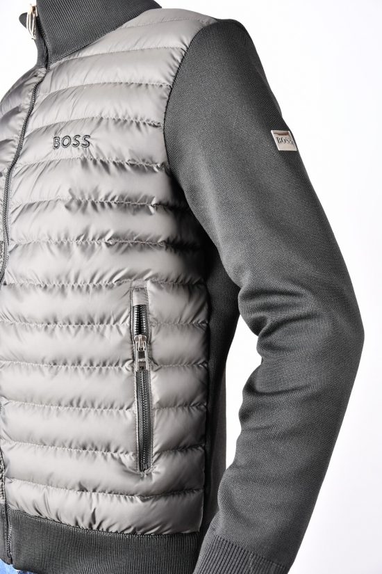 Куртка чоловіча тканинна (кол. чорний) зі вставками плащової тканини "Hugo Boss" Розміри в наявності : 48, 50, 52, 54, 56 арт.1243
