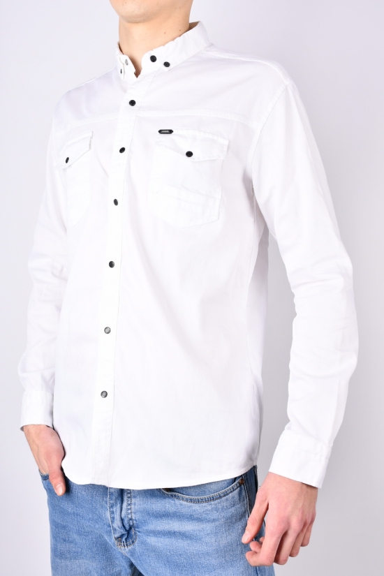 Рубашка мужская (цв.белый) "LAGERS" состав 95%Cotton 5%Lycra Размеры в наличии : 48, 50, 52, 54 арт.612