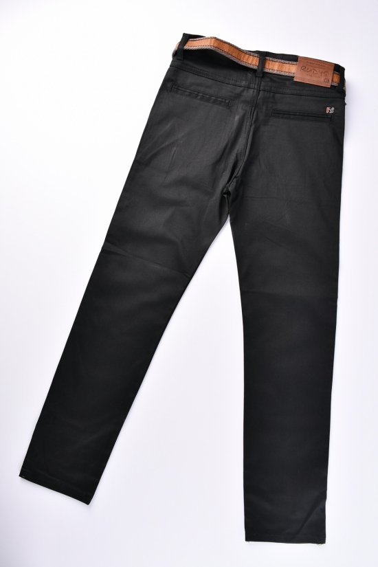 Штани для хлопчика (кол. чорний) стрейчові "RUDYS" з поясом Зріст в наявності : 146, 152, 158, 164, 170 арт.2459