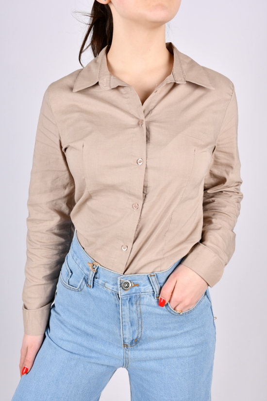 Рубашка женская (цв.латте) "ENISSE" (состав 100% cotton) Размеры в наличии : 40, 42, 44, 46 арт.238
