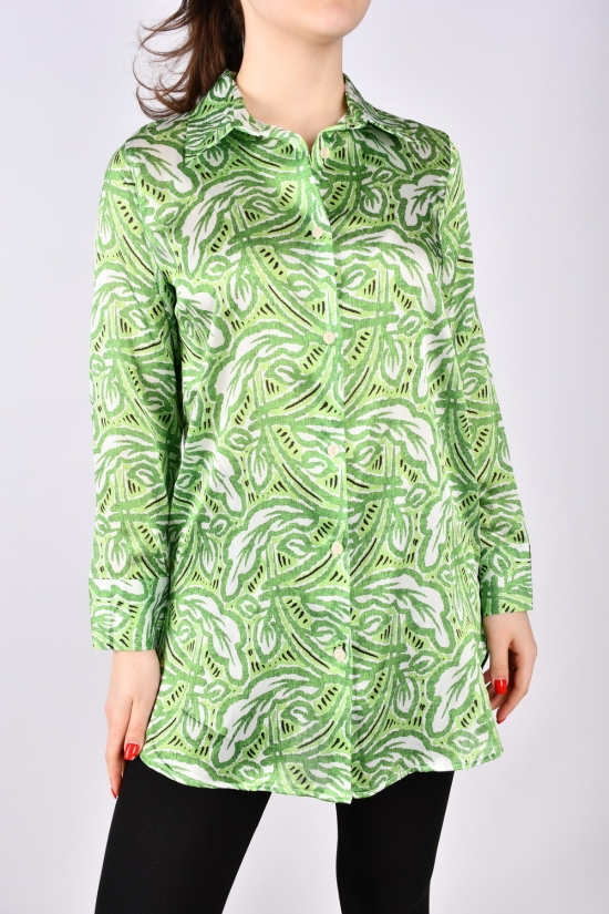 Сорочка жіноча (кол. зелений) "ENISSE" Розміри в наявності : 44, 46, 48, 50, 52 арт.752513