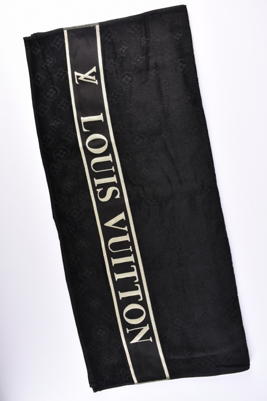 Полотенце сауна махровое (цв.черный) размер 160/100 вес 600гр.""LOUIS VUITTON" арт.752684