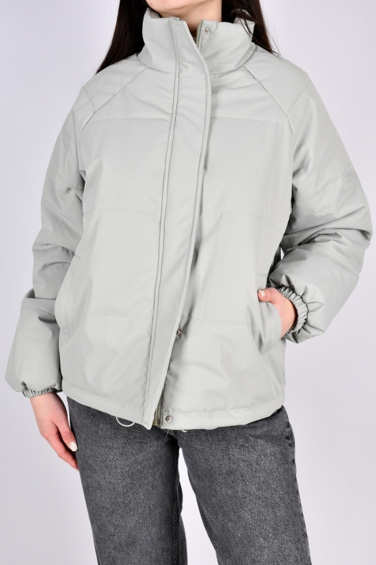 Куртка жіноча демісезонна (кол. м'яти) з плащової тканини. Розміри в наявності : 42, 44, 46, 48 арт.2309