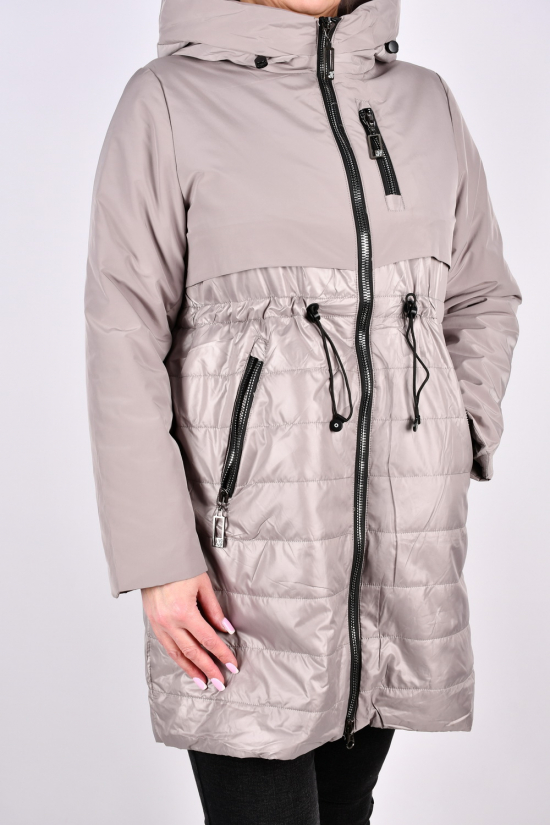 Пальто женское из плащевки (цв.серый) зимнее Размеры в наличии : 44, 46, 48, 50, 52, 54, 56 арт.7303