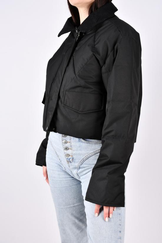 Куртка женская демисезонная (цв.черный) из плащевки Размеры в наличии : 44, 46, 48, 50 арт.8288