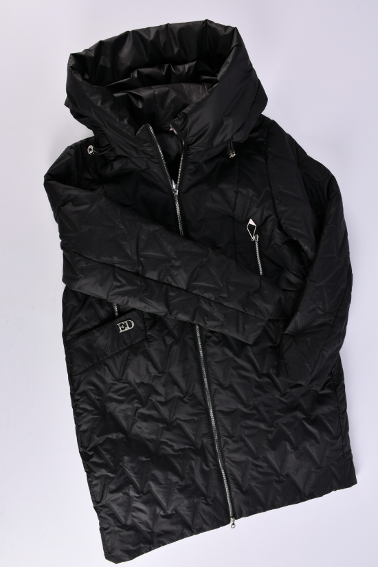 Пальто жіноче з плащової тканини (кол. чорний) демісезонне Розміри в наявності : 48, 50, 52, 54, 56 арт.7602