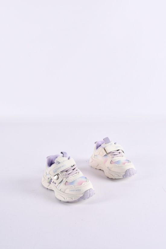 Кросівки для дівчинки (кол. молочний/бузковий) Розмір в наявності : 24 арт.D37093