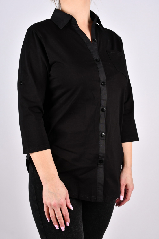 Рубашка женская (цв/синий) стрейчевая "ANGORA" Размеры в наличии : 46, 48, 50 арт.698