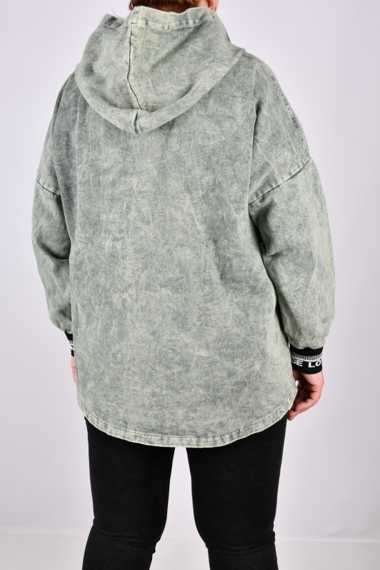 Куртка женская (цв.хаки) ткань коттон "ANGORA" Размеры в наличии : 52, 54, 56 арт.S9607