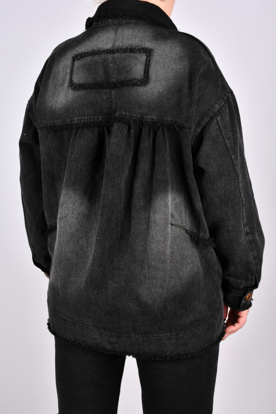 Куртка жіноча (кол. сірий) тканина бавовна "ANGORA" Розміри в наявності : 48, 50, 52, 54 арт.S8103