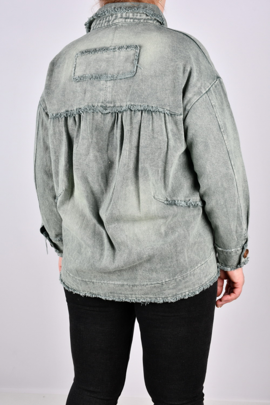 Куртка жіноча (кол. м'яти) тканина бавовна "ANGORA" Розміри в наявності : 48, 50, 52, 54 арт.S8103
