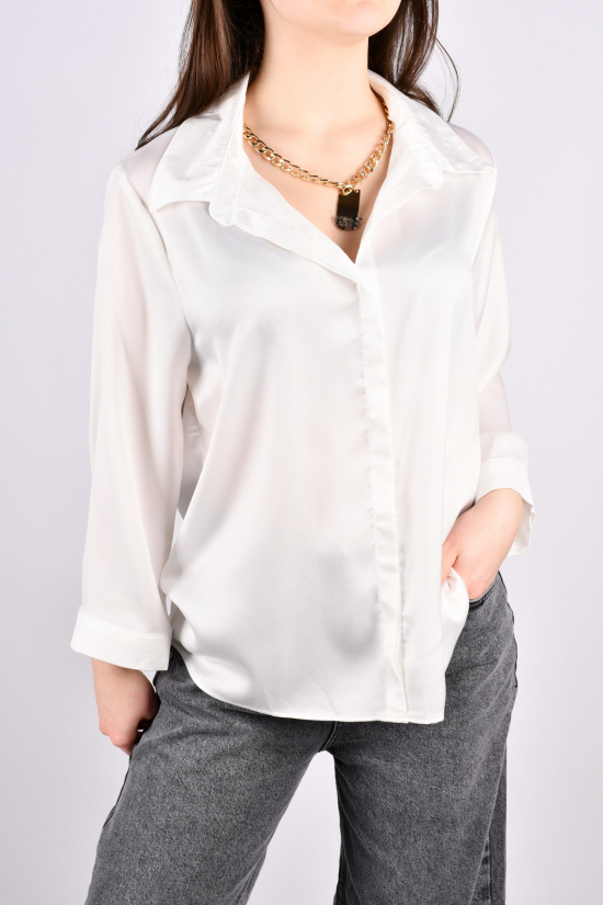 Блузка жіноча (кол. білий) "ESAY" Розміри в наявності : 50, 54 арт.9506/1B