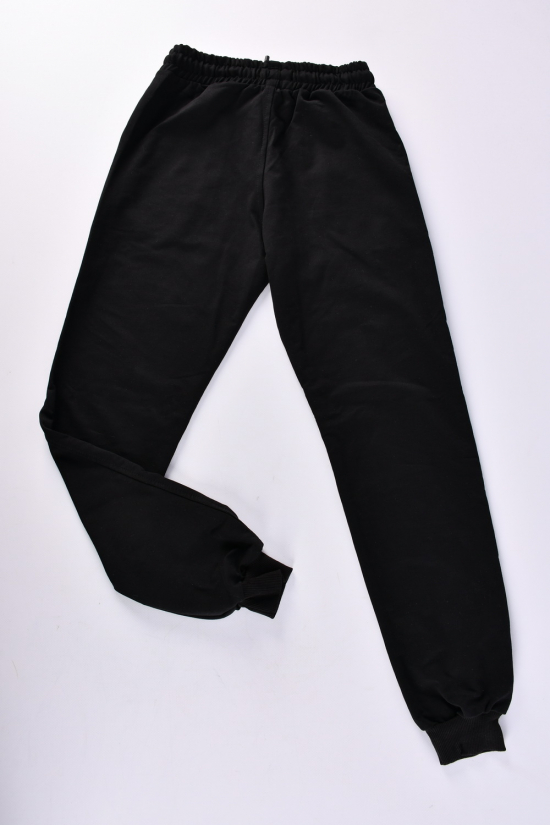 Штани для хлопчика (кол. чорний) трикотажні "DOFFBI" Зріст в наявності : 134, 140 арт.5283-4