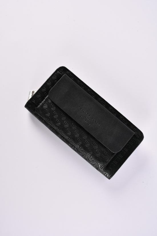 Кошелек-портмоне мужской (цв.черный) размер 22/12см "Philipp Plein" арт.1215