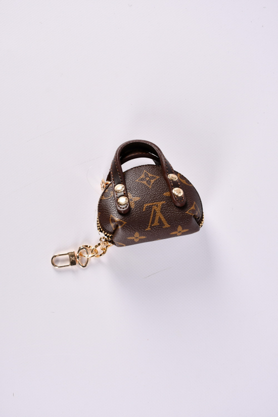 Ключниця жіноча шкіряна (кол. коричневий) розмір 6/10 см  арт.333