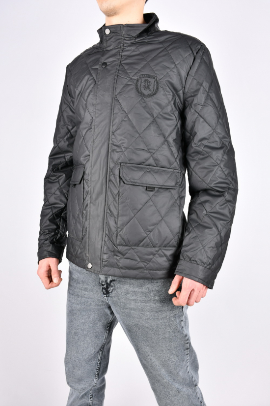 Куртка мужская из плащевки (цв.черный) демисезонная"ATE" Размеры в наличии : 46, 48, 50, 52, 54 арт.A-805