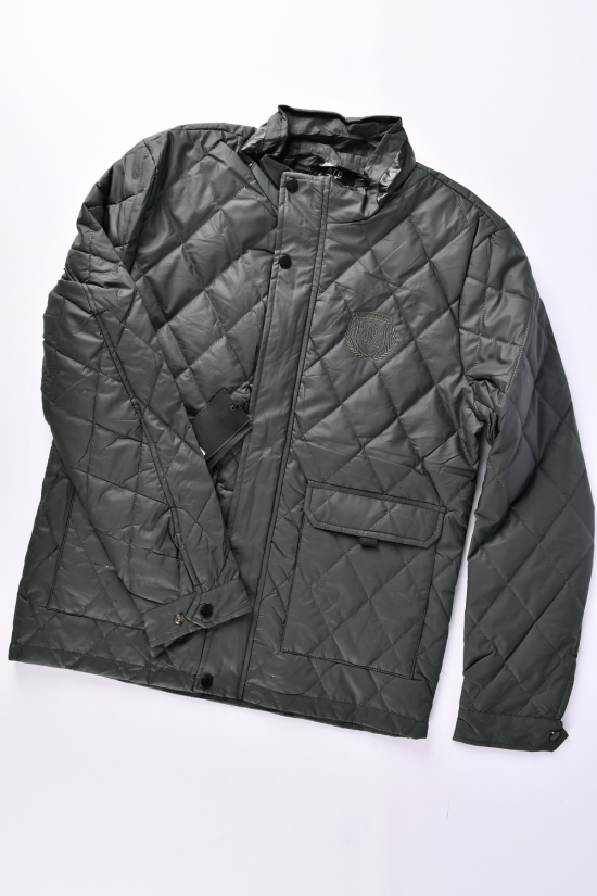 Куртка чоловіча з плащової тканини (кол. хакі) демісезонна "ATE" Розміри в наявності : 46, 48, 50, 52, 54 арт.A-805