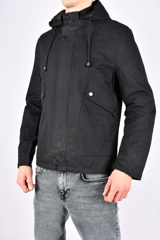 Куртка мужская котоновая (цв.черный) демисезонная"ATE" Размеры в наличии : 46, 48, 50, 52, 54 арт.A-821