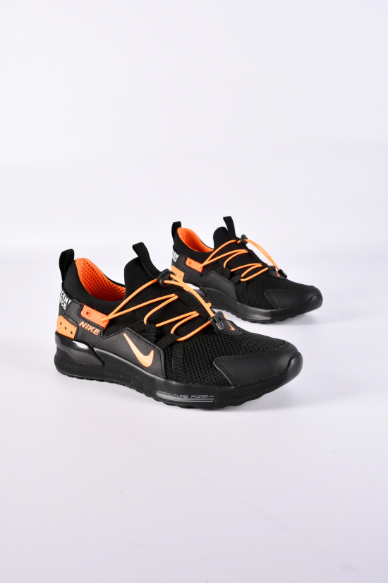 Кросівки чоловічі (кол. чорний/оранжевий) "ADIDAS" Розміри в наявності : 40, 41, 45 арт.сетка