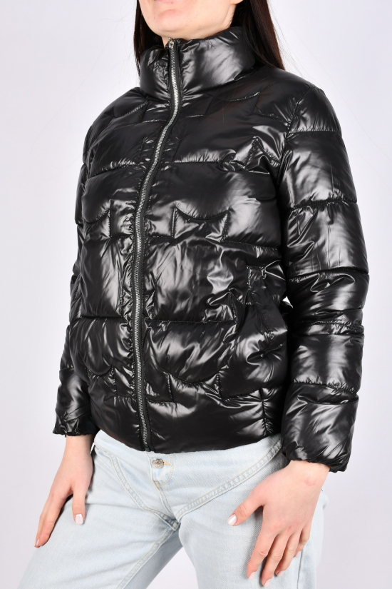 Куртка жіноча (кол. чорний) болонева демісезонна Розміри в наявності : 42, 44, 46, 48, 50 арт.B-1022
