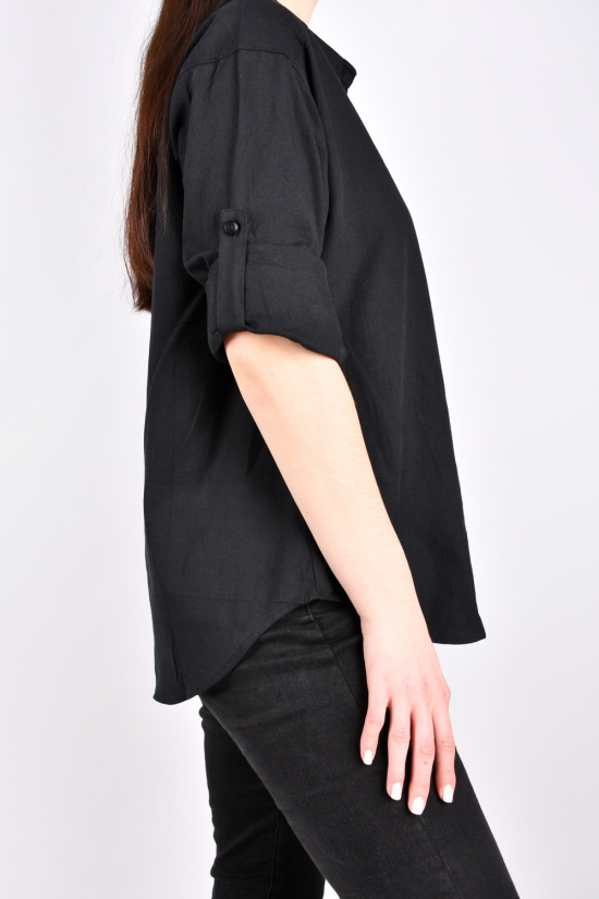 Сорочка жіноча (кол. чорний) "BASE" Розміри в наявності : 48, 50, 52, 54 арт.C7542