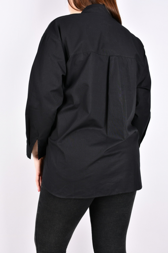 Рубашка женская (цв.черный) "BASE" Размеры в наличии : 50, 54, 56, 58 арт.C7530