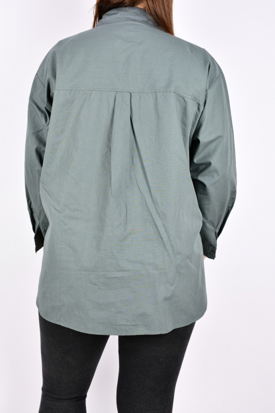 Рубашка женская (цв.хаки) "BASE" Размеры в наличии : 50, 52, 54, 56, 58 арт.C7530