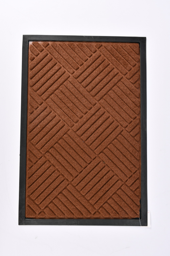 Коврик на резиновой основе (цв.коричневый) размер 40/60 см арт.MF4147