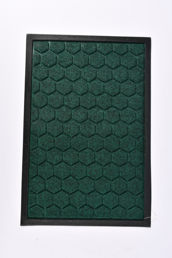 Коврик на резиновой основе (цв.зелёный) размер 40/60 см арт.MF4147
