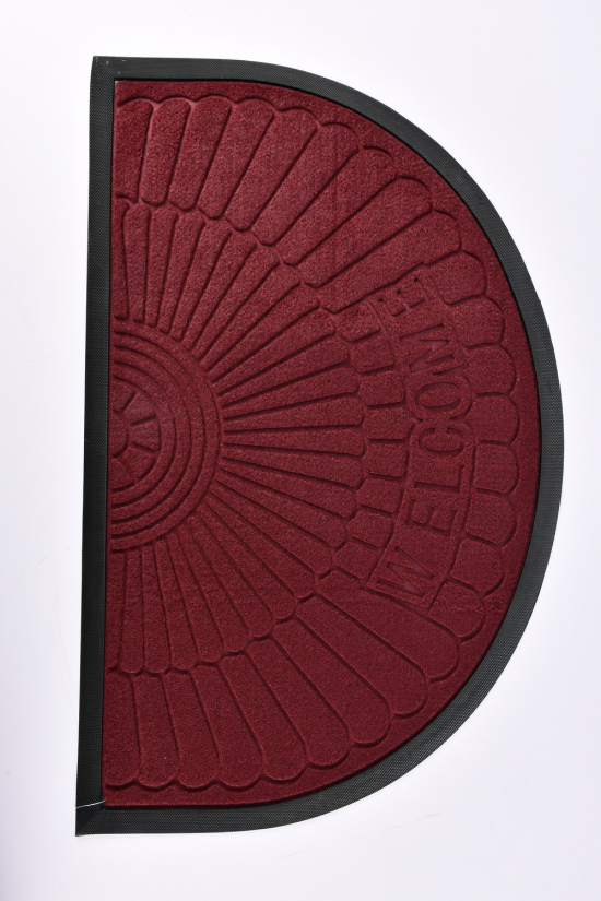 Коврик на резиновой основе (цв.бордовый) размер 50/80 см арт.MF4150