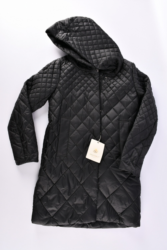 Куртка женская (цв.черный) демисезонная болоневая "CECECOLY" Размеры в наличии : 42, 44, 46, 48, 50, 52, 54, 56 арт.5007