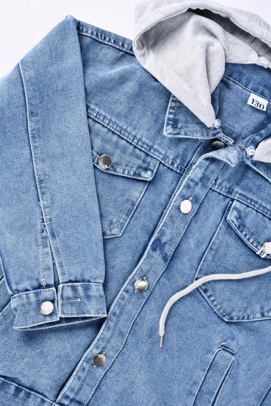 Джинсовий піджак для хлопчика (кол. синій) Зріст в наявності : 122, 128, 134, 140, 146 арт.ZH0316