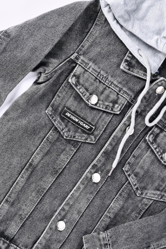 Джинсовый пиджак для мальчика (цв.т.серый) Рост в наличии : 128, 134, 140, 150, 160 арт.ZH0317
